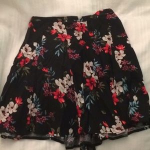 floral skater skirt